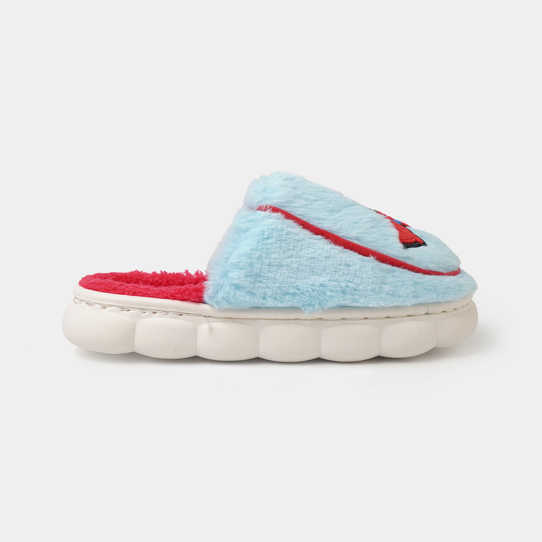 Boys Fur Slipper P-09-BLUE