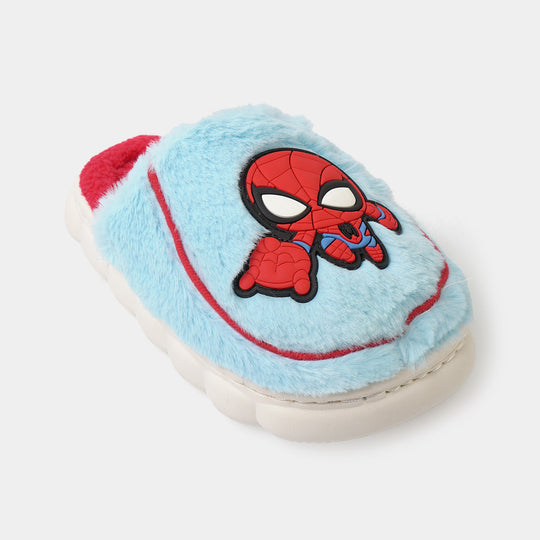 Boys Fur Slipper P-09-BLUE