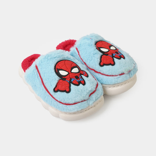 Boys Fur Slipper P-09-BLUE