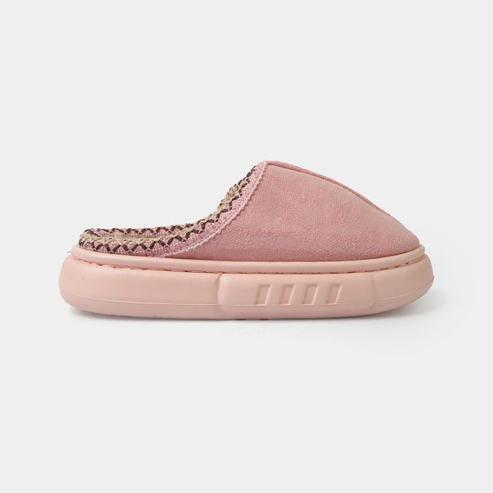 Girls Fur Slipper P-07-Pink