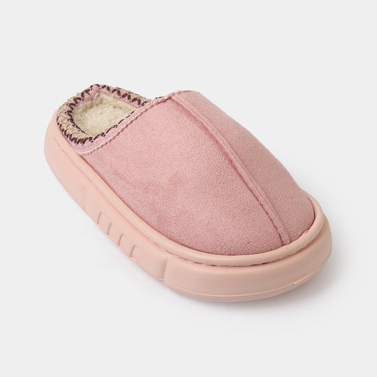 Girls Fur Slipper P-07-Pink