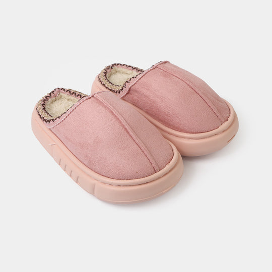 Girls Fur Slipper P-07-Pink