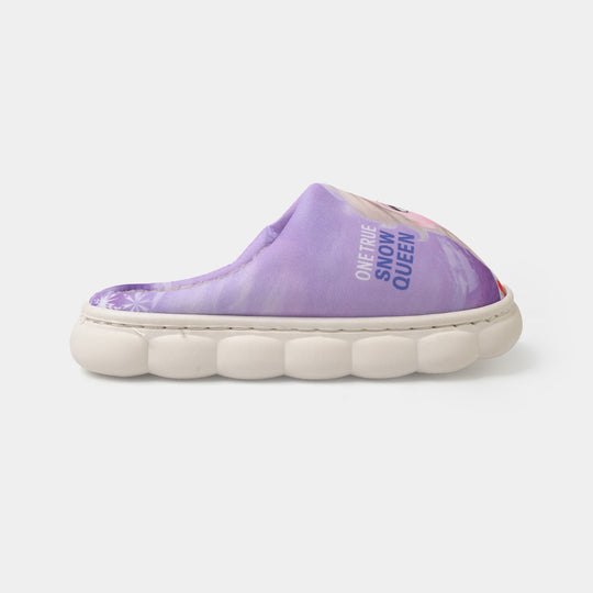 Girls Fur Slipper P-05-Purple