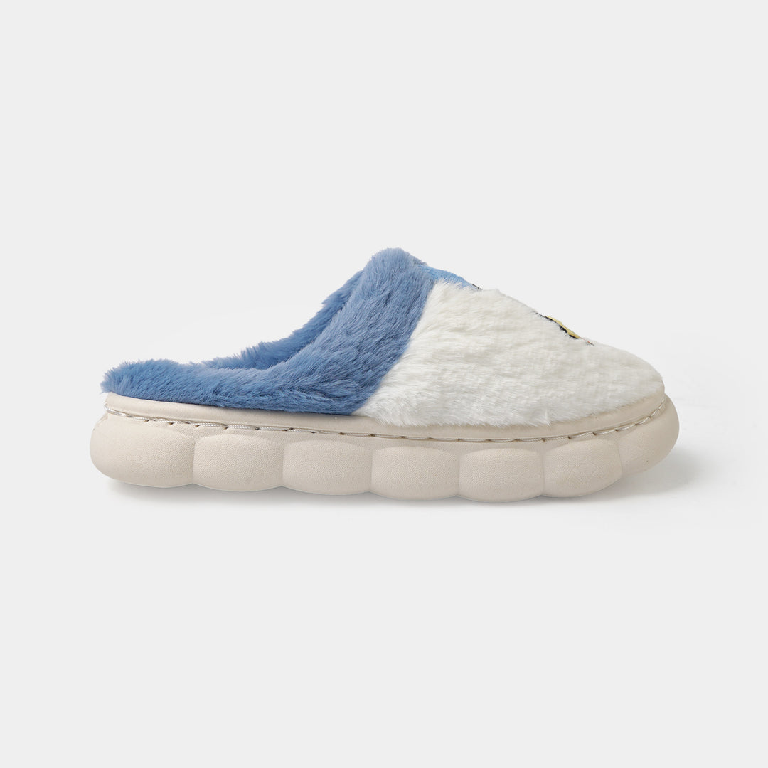 Boys Fur Slipper P-02-BLUE