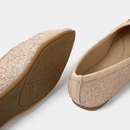 Girls Pumps BS-056-Peach