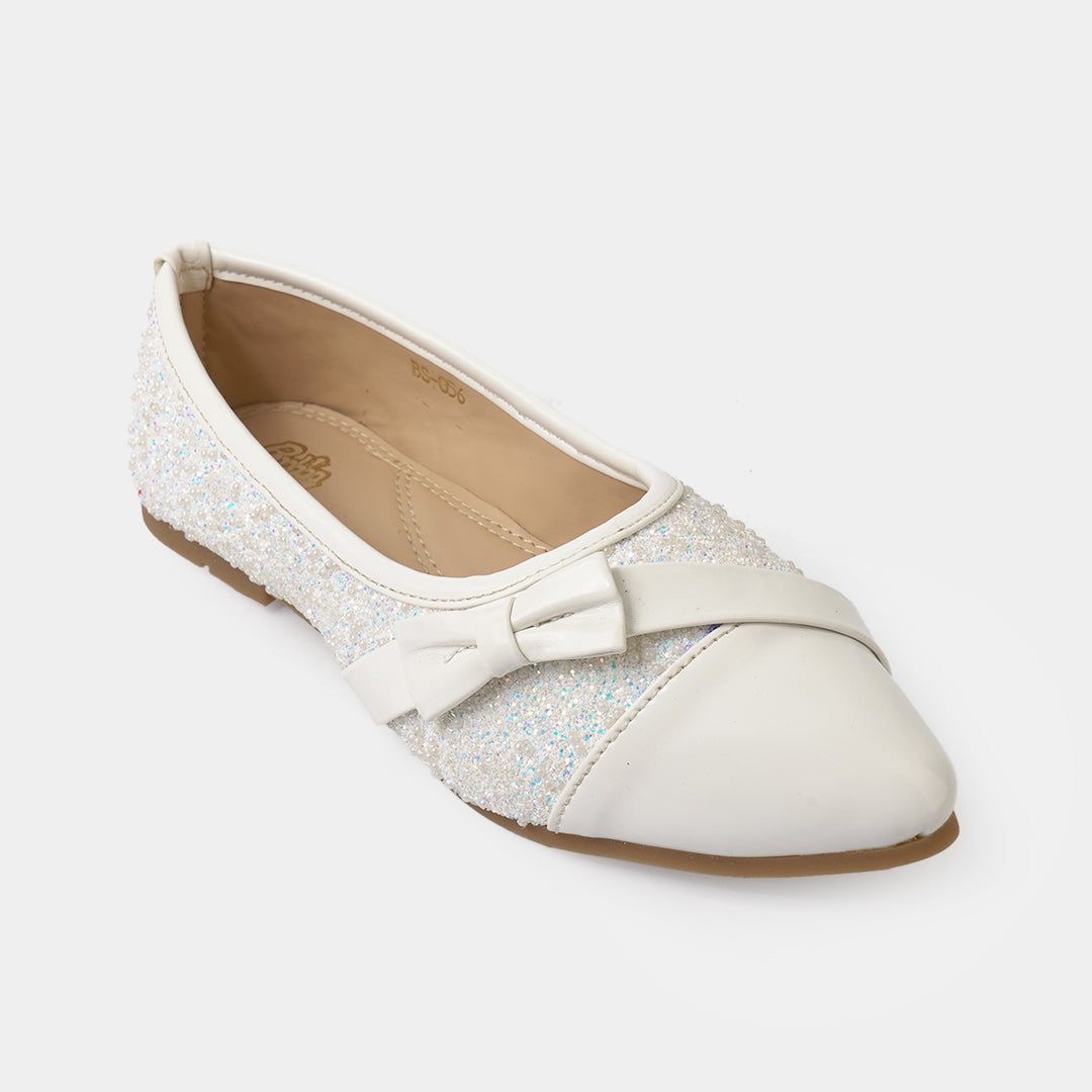 Girls Pumps BS-056-White