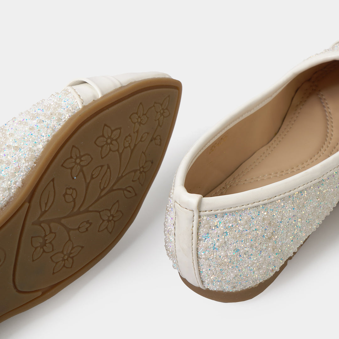 Girls Pumps BS-056-White
