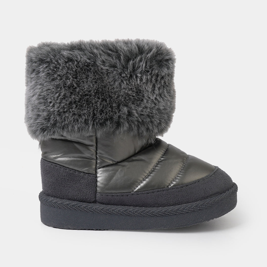Girls Boots LIN-1-SILVER