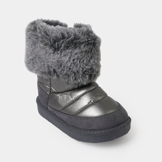 Girls Boots LIN-1-SILVER