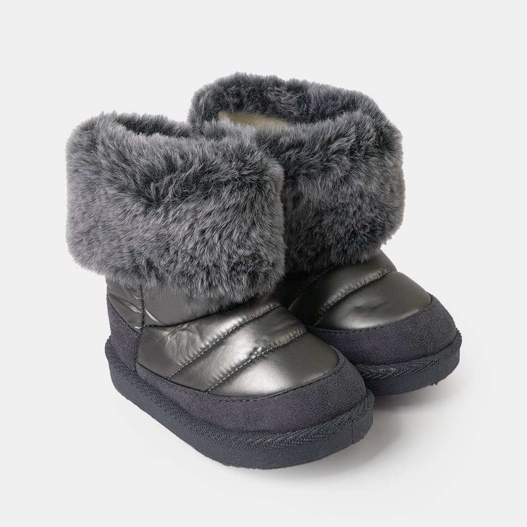 Girls Boots LIN-1-SILVER