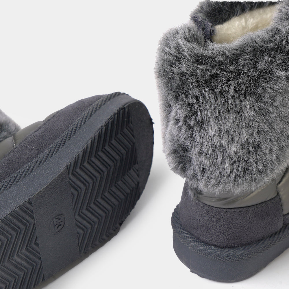 Girls Boots LIN-1-SILVER