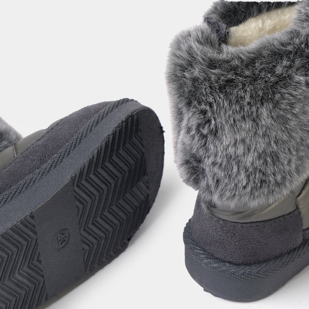 Girls Boots LIN-1-SILVER