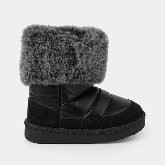 Girls Boots LIN-1-BLACK