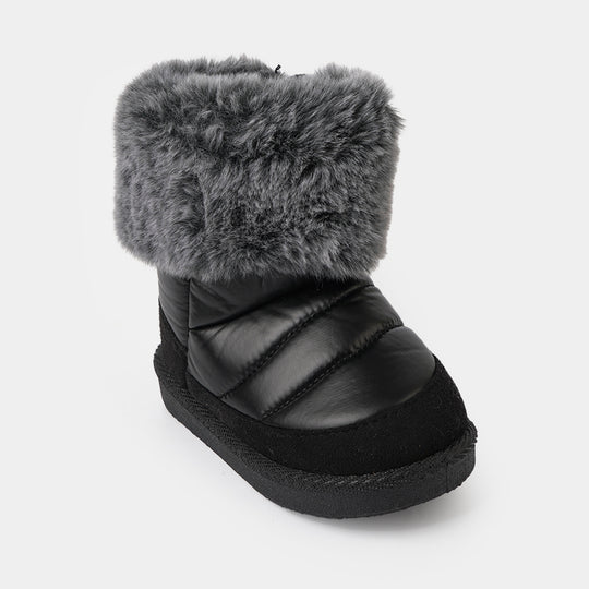 Girls Boots LIN-1-BLACK