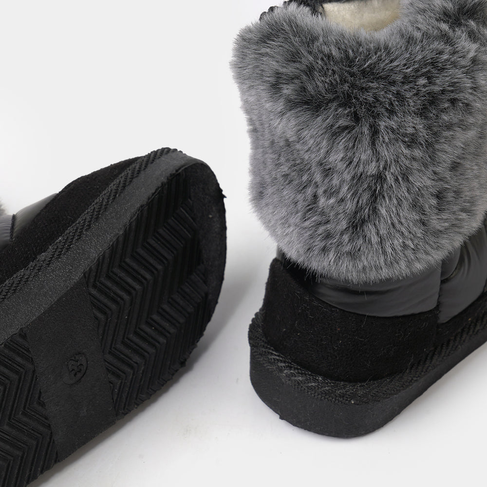Girls Boots LIN-1-BLACK