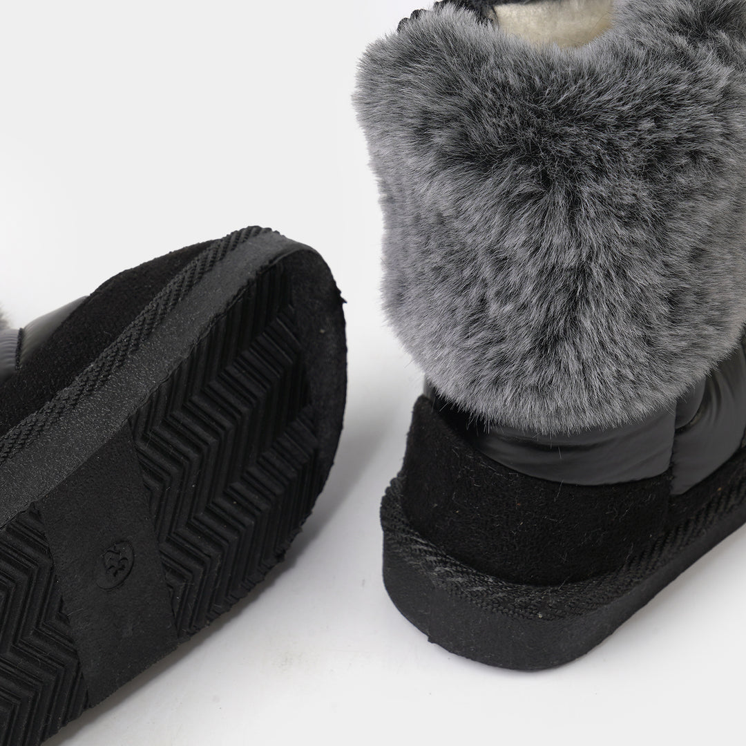 Girls Boots LIN-1-BLACK