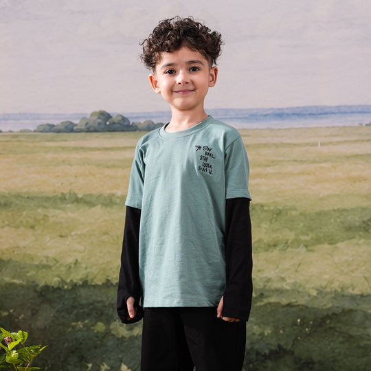 Boys Cotton Jersey T-Shirt Stay Real