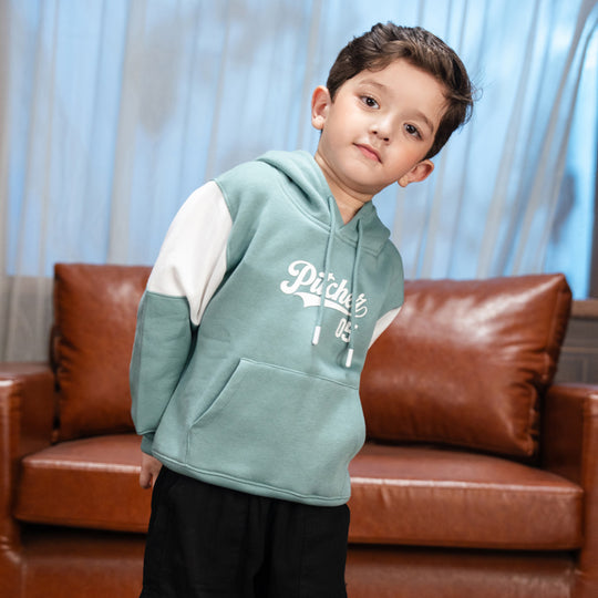 Boys Fleece Pullover Pitcher-Arctic