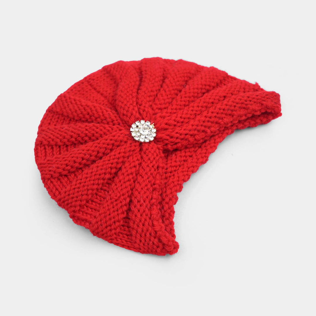 Woolen Baby Turban Cap/Hat
