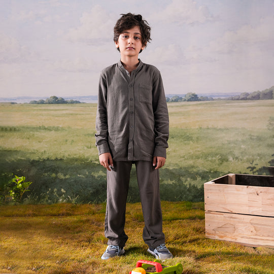 Boys Jacquard Woven Suit
