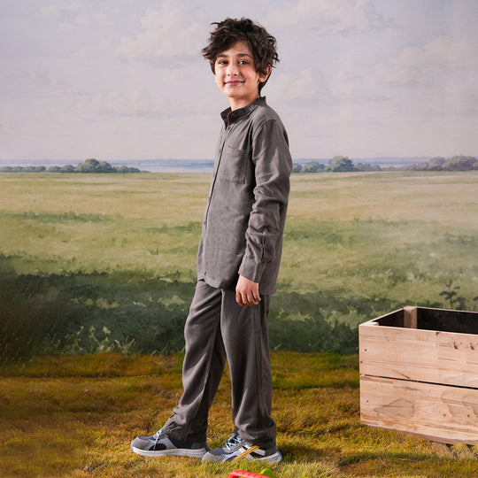 Boys Jacquard Woven Suit
