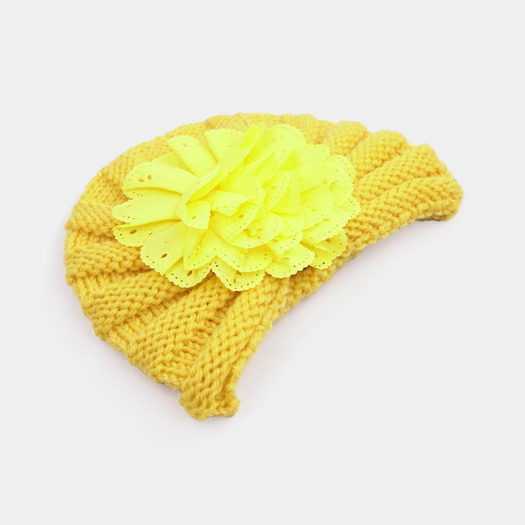 Woolen Baby Turban Cap/Hat