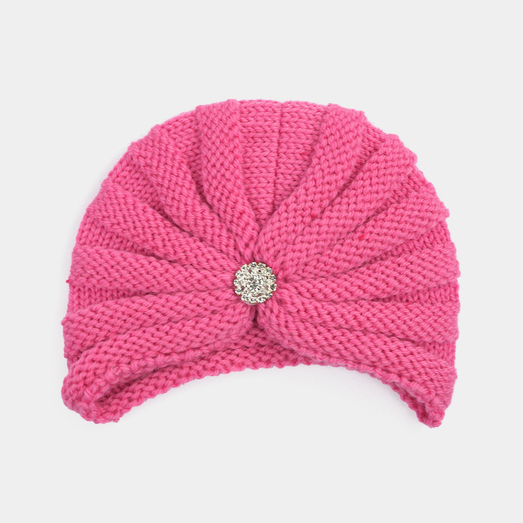 Woolen Baby Turban Cap/Hat