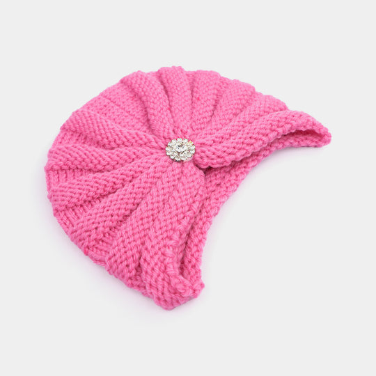 Woolen Baby Turban Cap/Hat