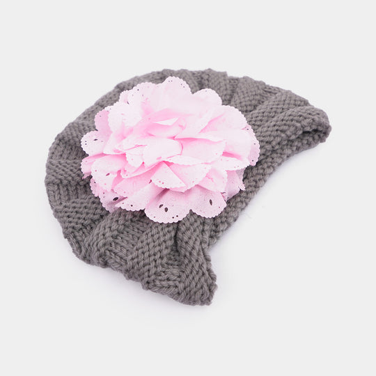 Woolen Baby Turban Cap/Hat