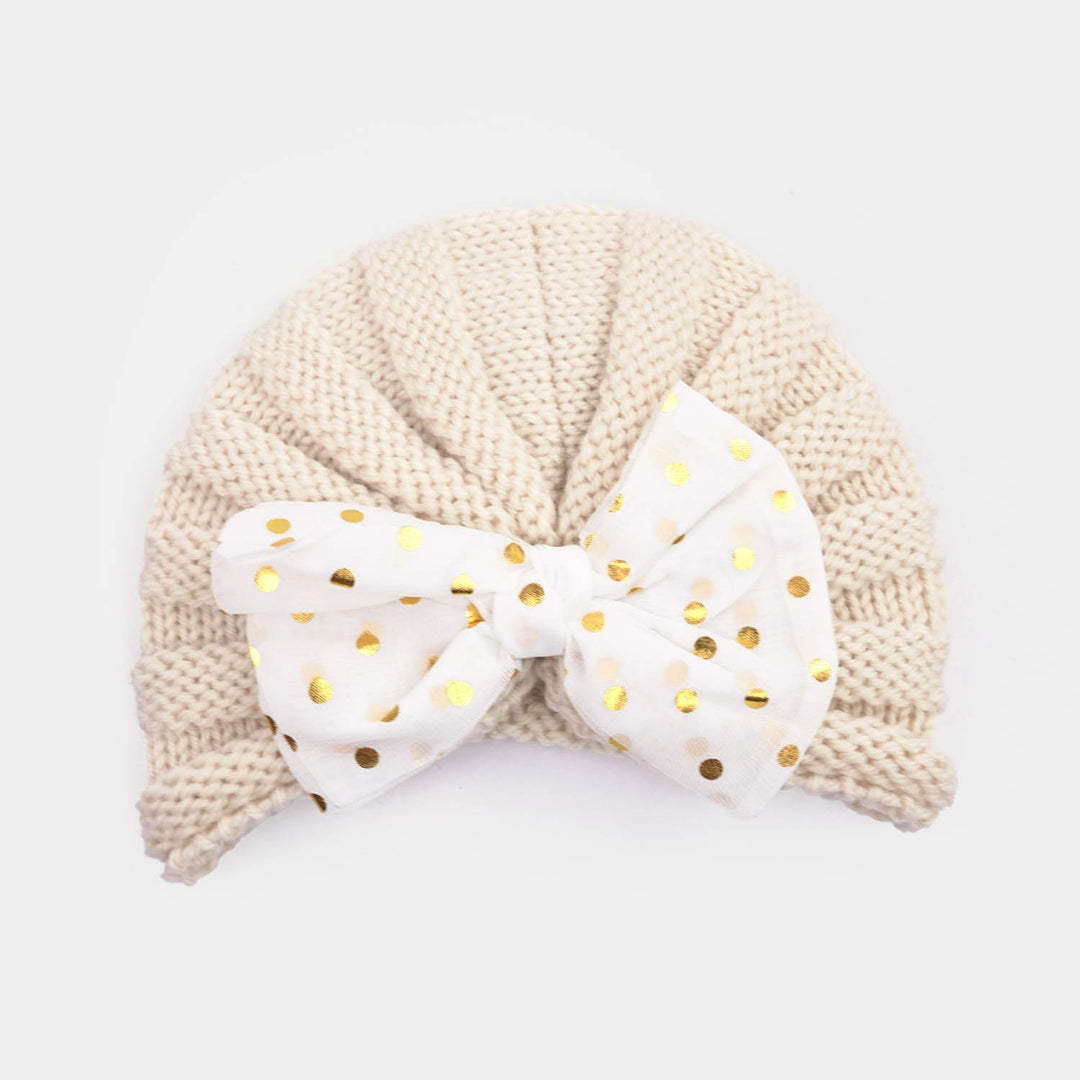 Woolen Baby Turban Cap/Hat