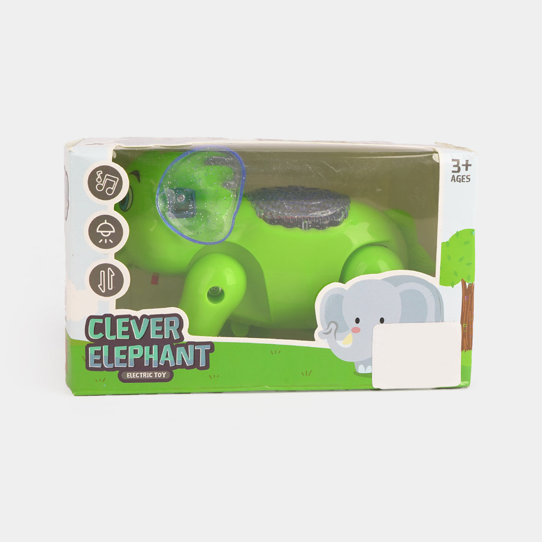 Electric Walking Elephant With Light & Music For Kids