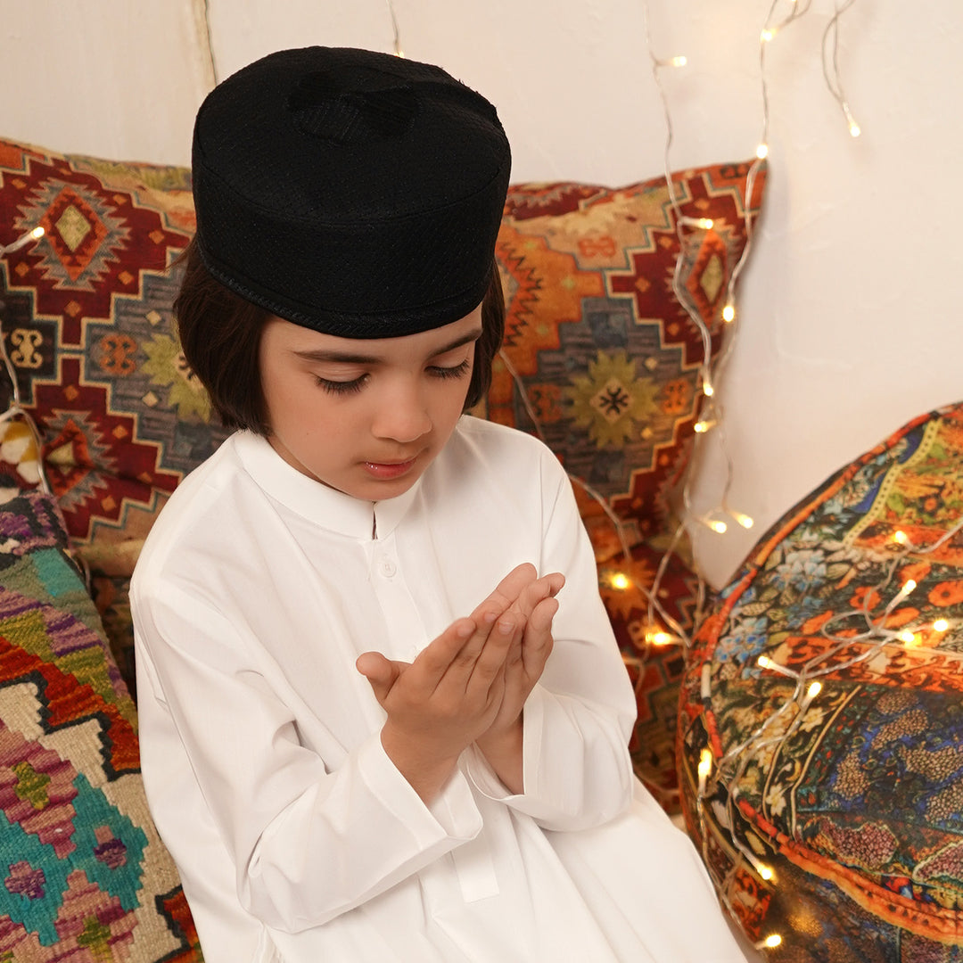 Islamic Prayer Cap-Black