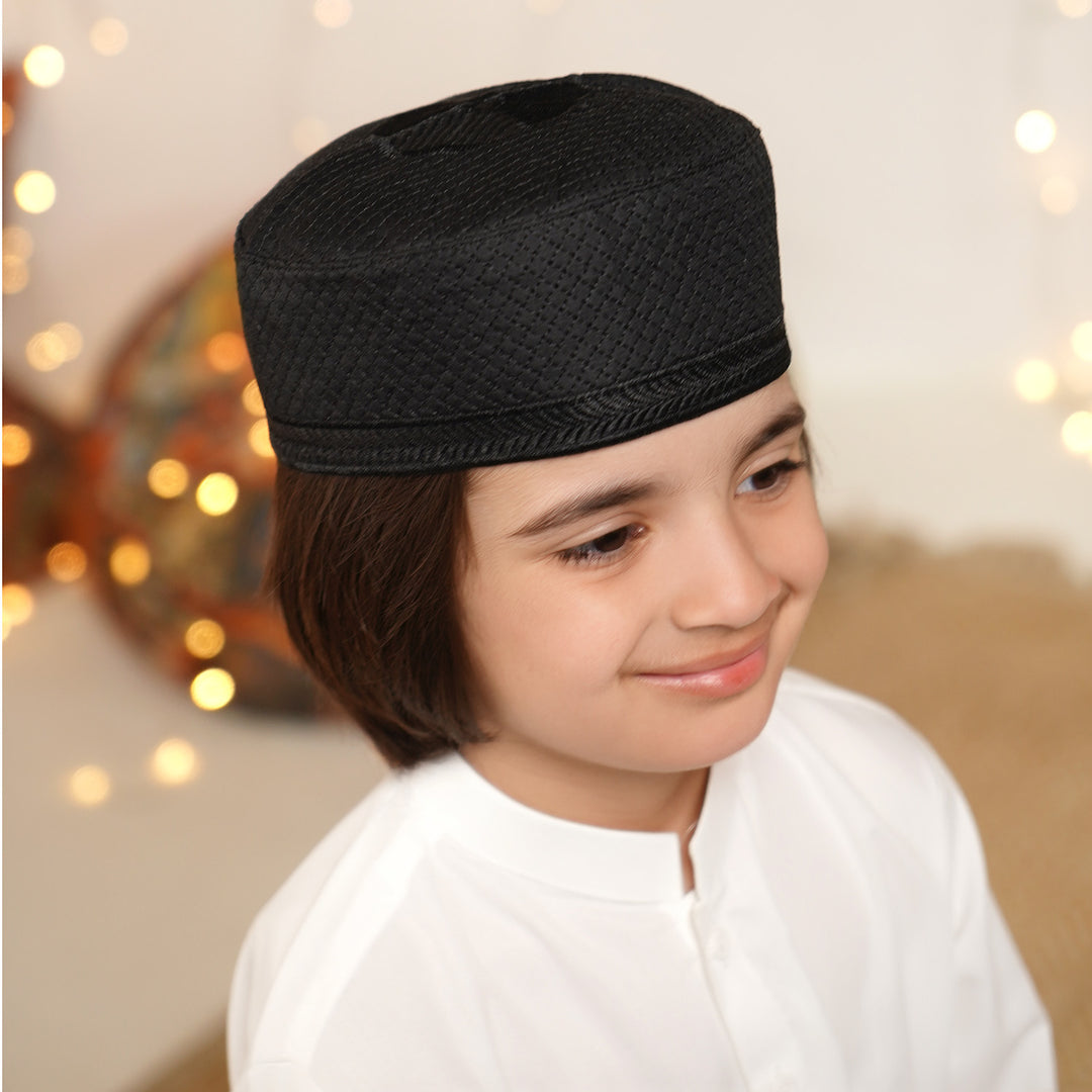 Islamic Prayer Cap-Black