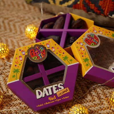 4 in 1 Ramadan Dates Box - 100 grams