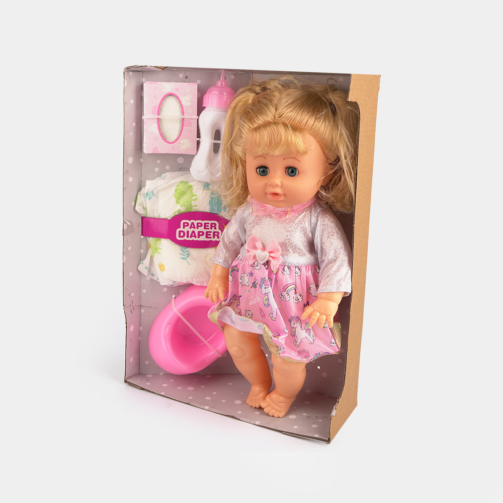 14" Doll Set with Play Accessories