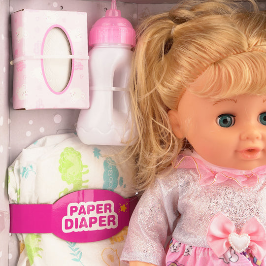 14" Doll Set with Play Accessories