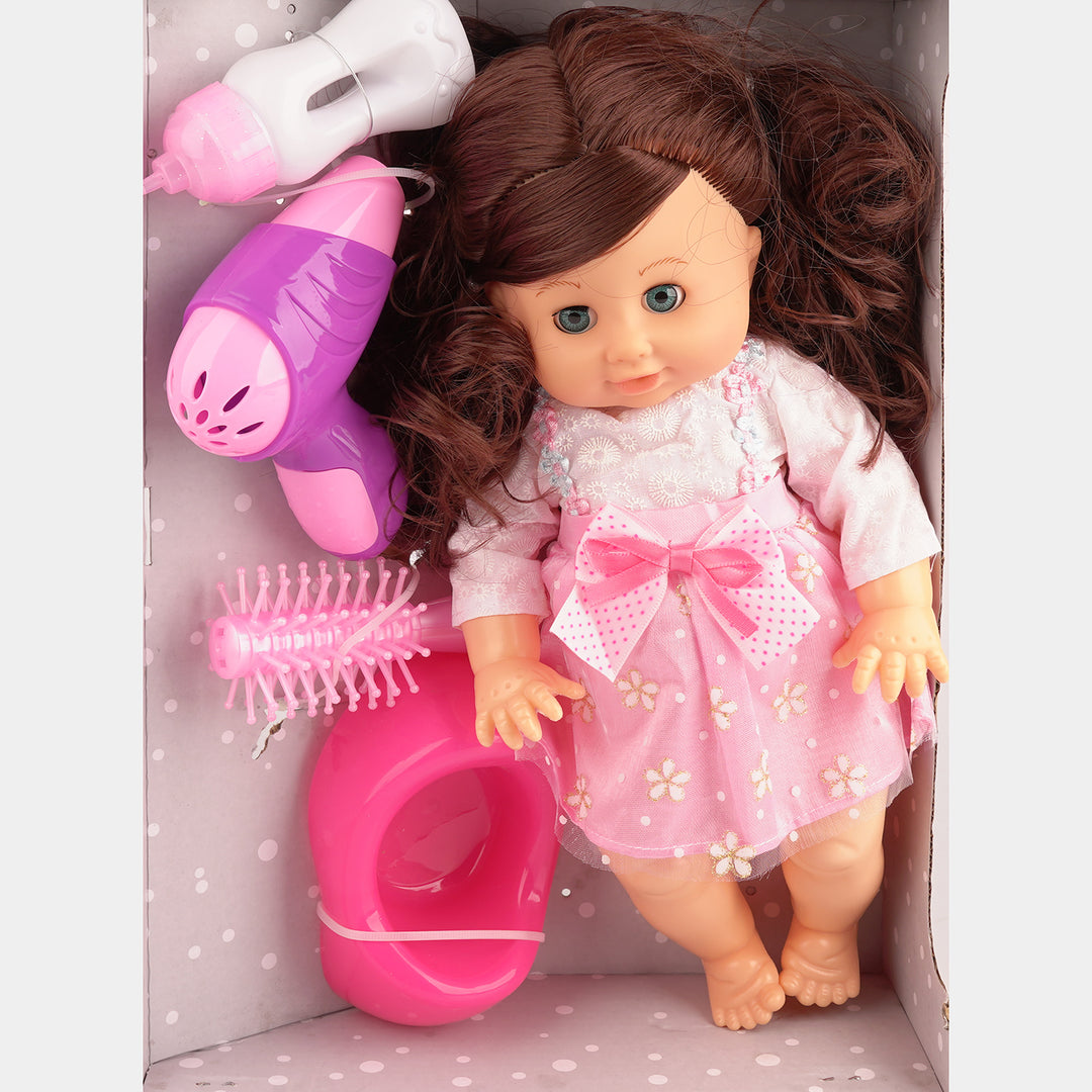 14" Doll Set with Play Accessories