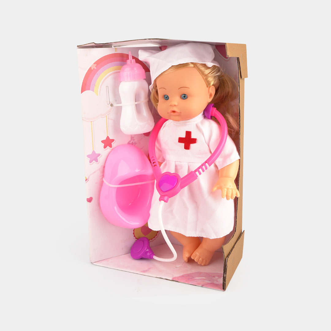 Interactive Doctor Baby Doll Playset