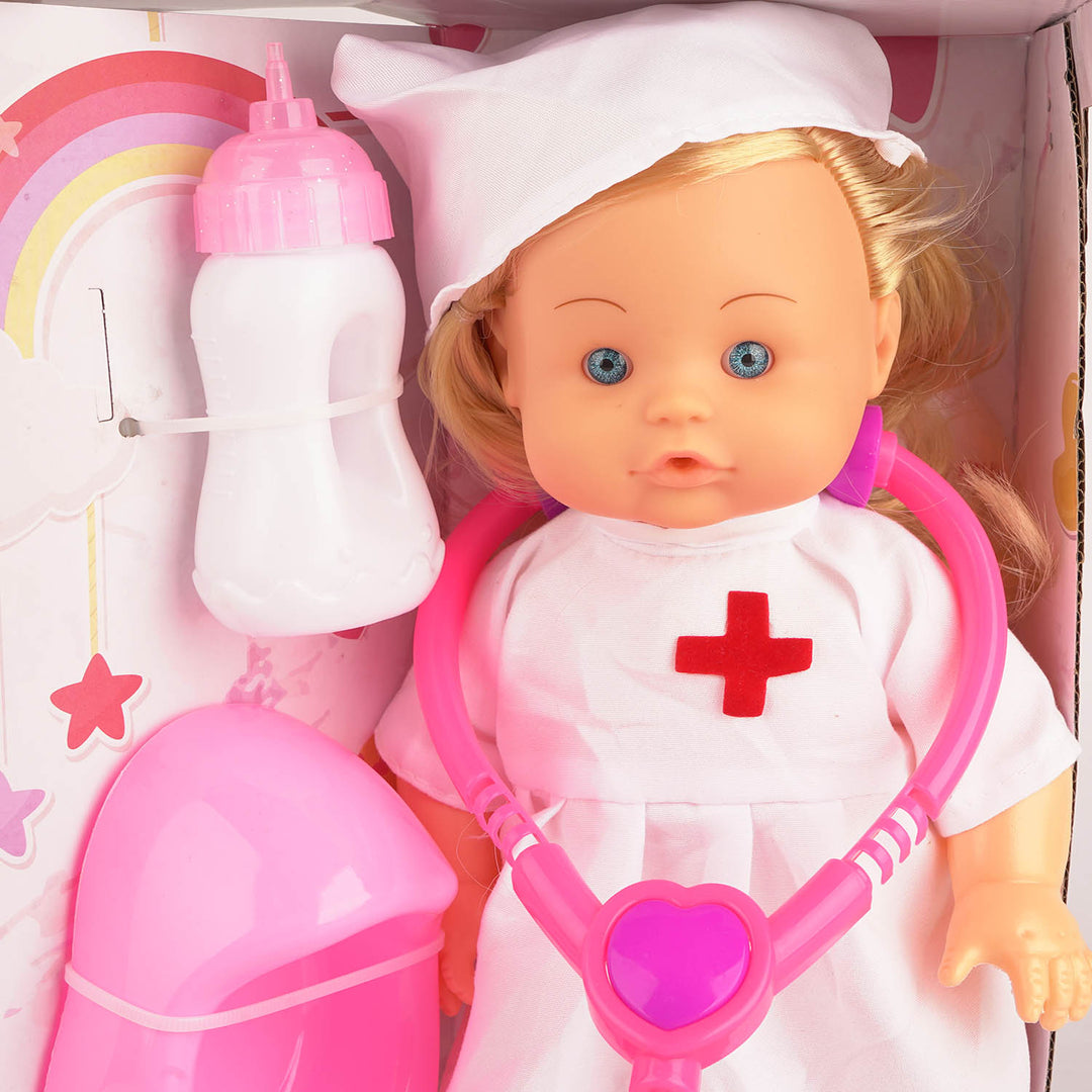 Interactive Doctor Baby Doll Playset