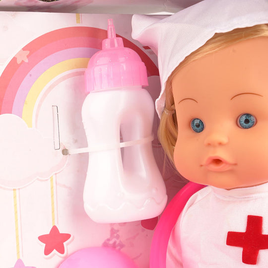 Interactive Doctor Baby Doll Playset