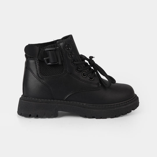 Boys Boots A02-BLACK
