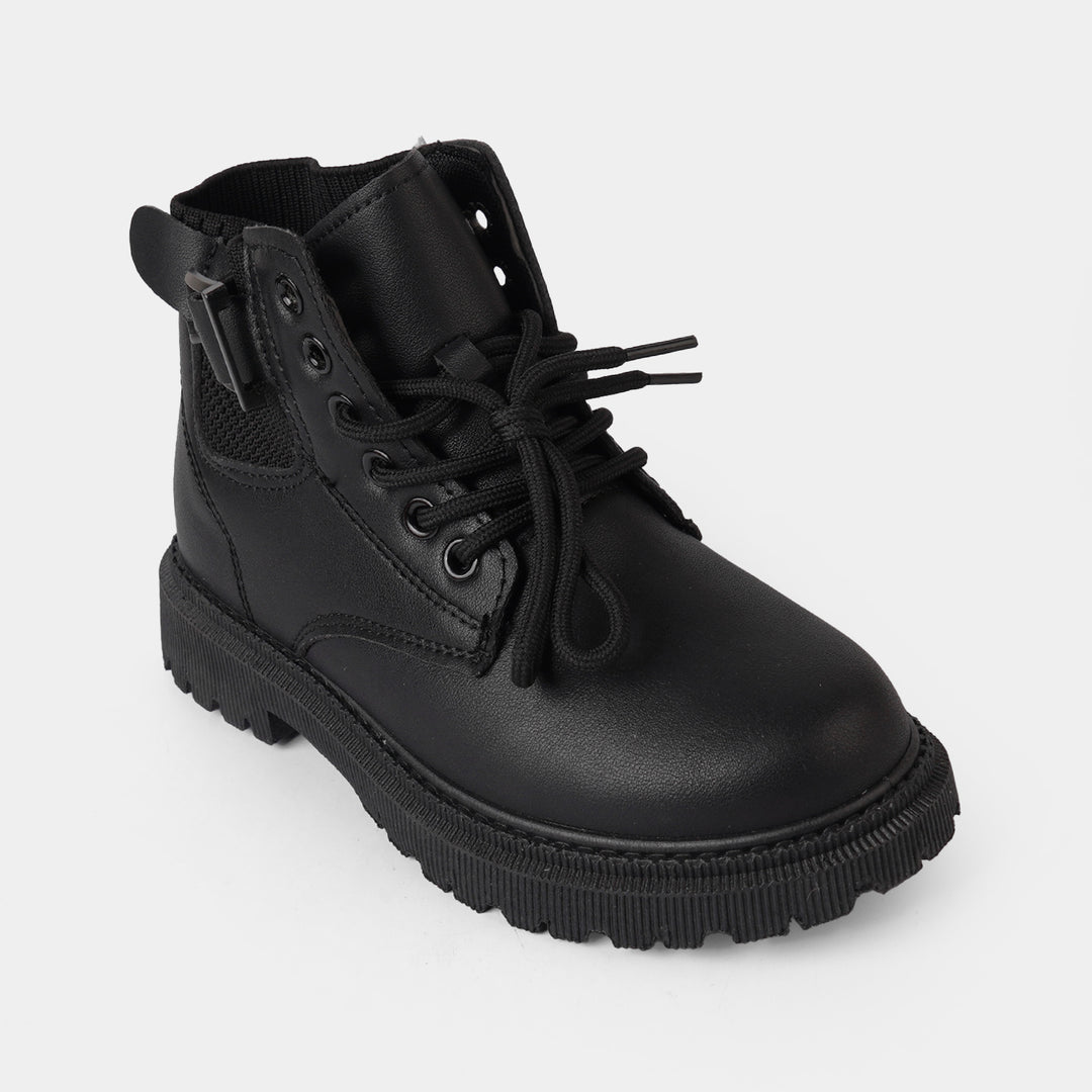Boys Boots A02-BLACK