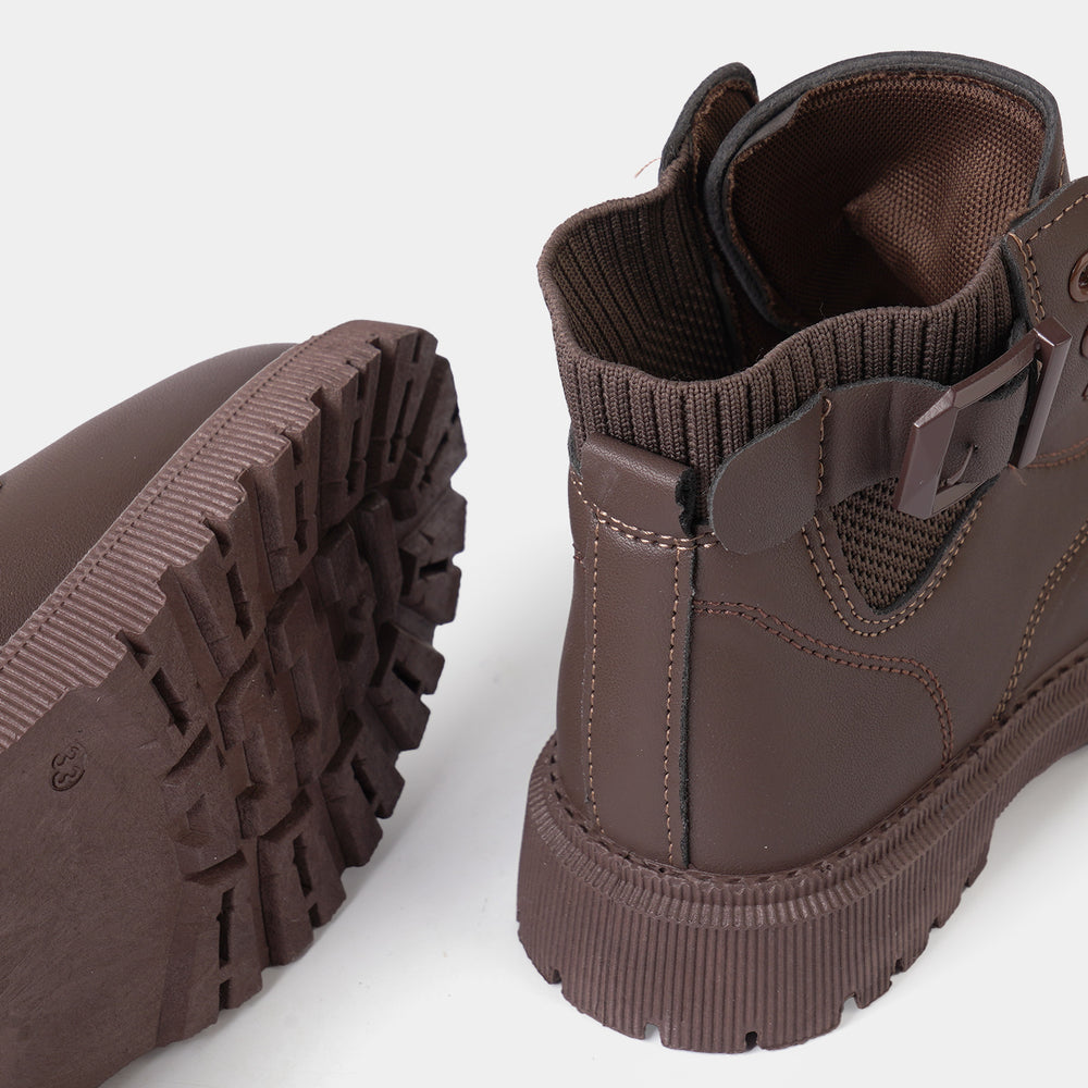 Boys Boots A02-COFFEE