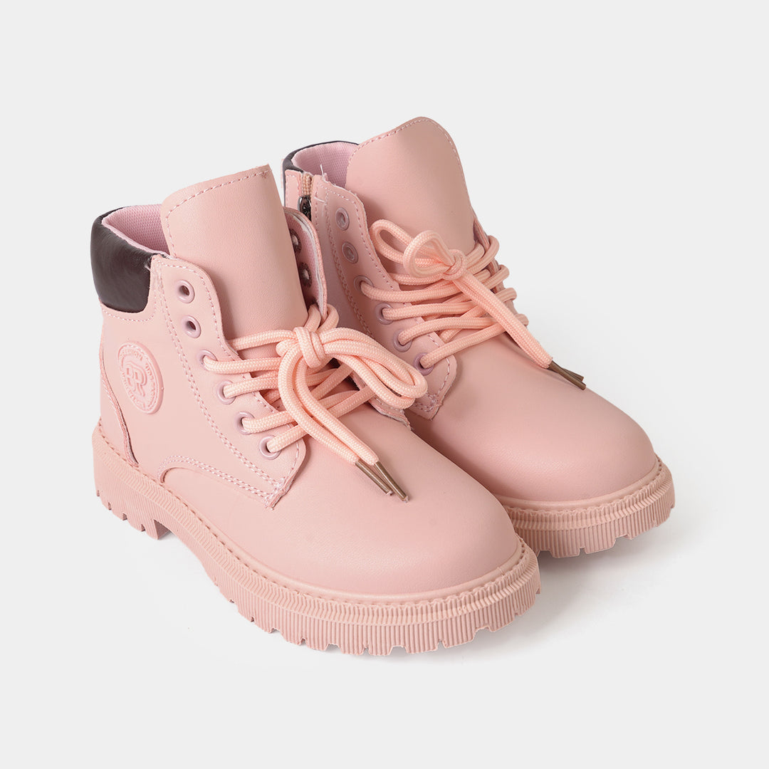 Girls Boots A01-Pink-1