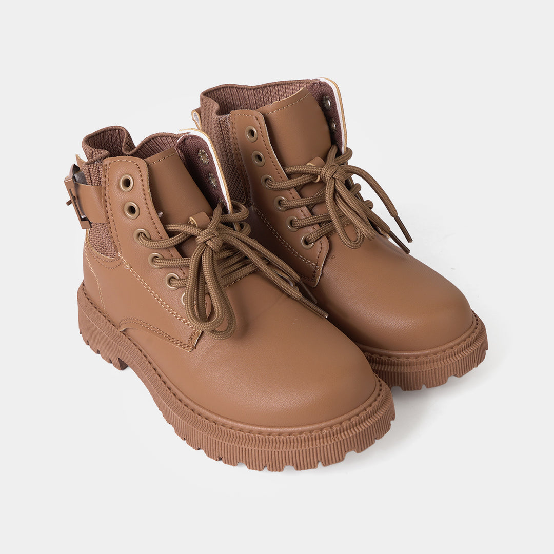 Boys Boots A02-BROWN-1