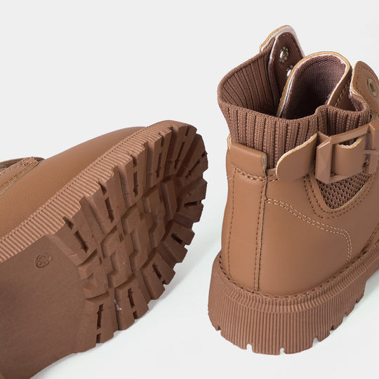 Boys Boots A02-BROWN-1