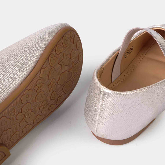 Girls Pumps ES-29-SILVER