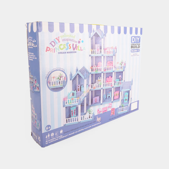 Kids Modular Dollhouse with Twinkling Lights