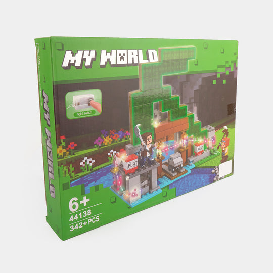 Kids Construction Brick Set - My World Adventure Toy