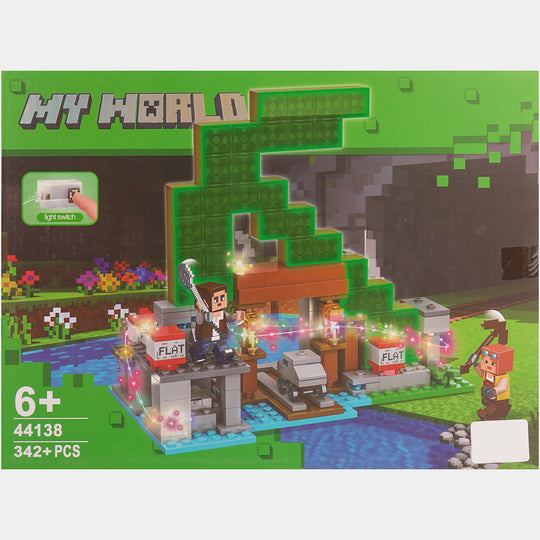 Kids Construction Brick Set - My World Adventure Toy